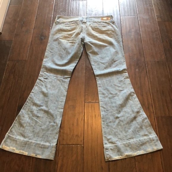 Divine Rights of Denim Envy Low Rise Distressed Wide Leg Jeans Size 29 - Picture 5 of 8